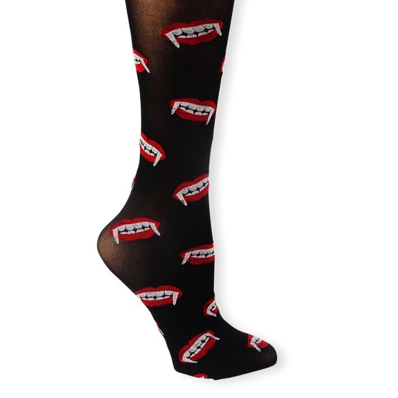 Accessories - Ladies Tights Halloween Vampire Fang NIP pantyhose